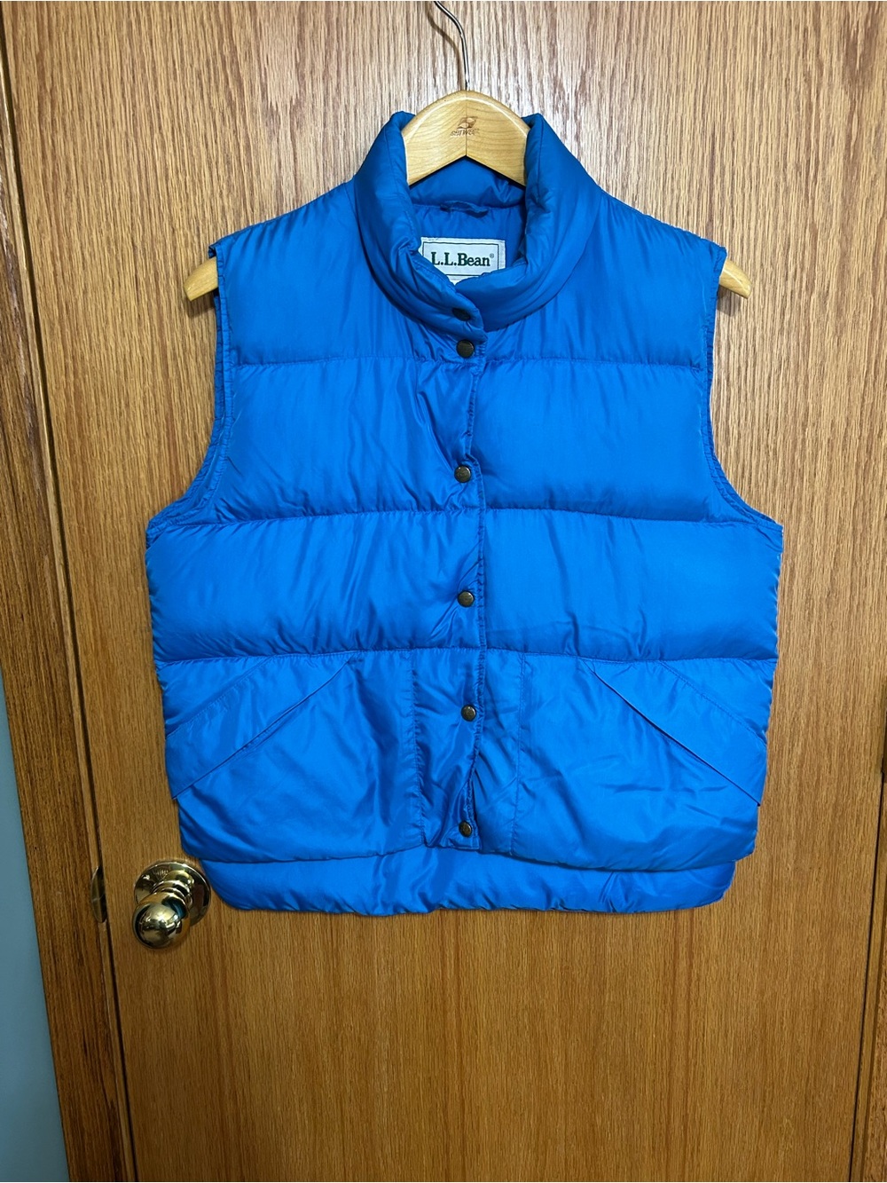 Vintage L.L. Bean Trail Model Goose Down Puffer Vest Blue 80s 90s Gorpcore